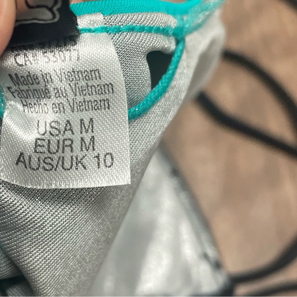 Fox String Bikini Top Metallic Racing Unique, Women’s M - Picture 4 of 4